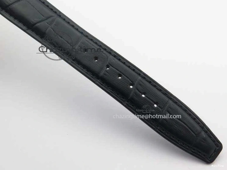 MIROTIME 0313 Modern Portuguese IW371404 ZF V3 1:1 Best Edition SS Black Dial On Black Leather Strap A 7267